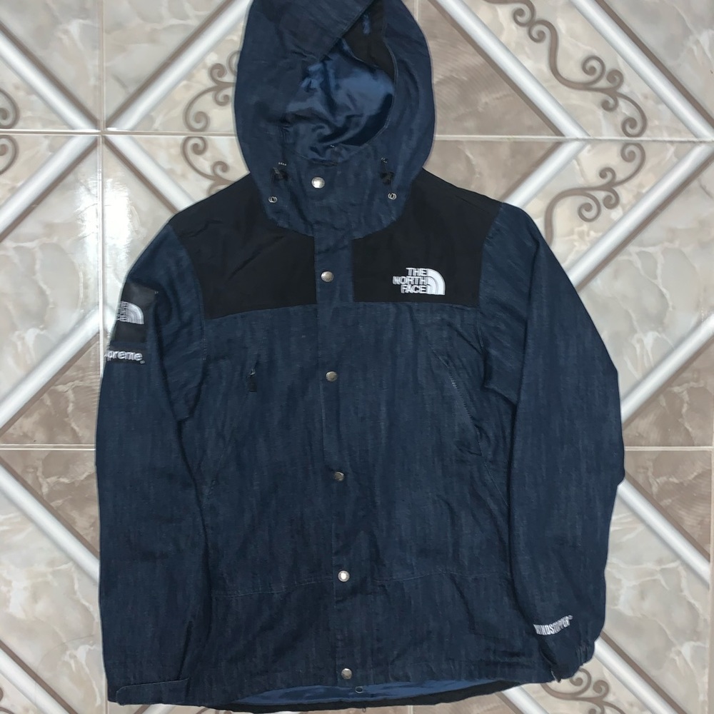 Supreme The North Face Denim Dot Shot Jacket